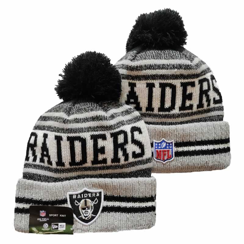 Raiders Team Logo Gray Pom Cuffed Knit Hat YD,We sell and wholesale Raiders Team Logo Gray Pom Cuffed Knit Hat YD on line form chian!